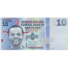 P36a Swaziland (Eswatini) - 10 Emalangeni Year 2010 (Replacement)
